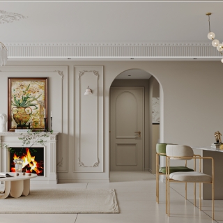 法式客餐厅特写