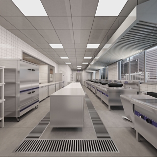 现代 食堂 后厨单张04