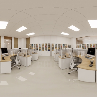 现代办公室全景