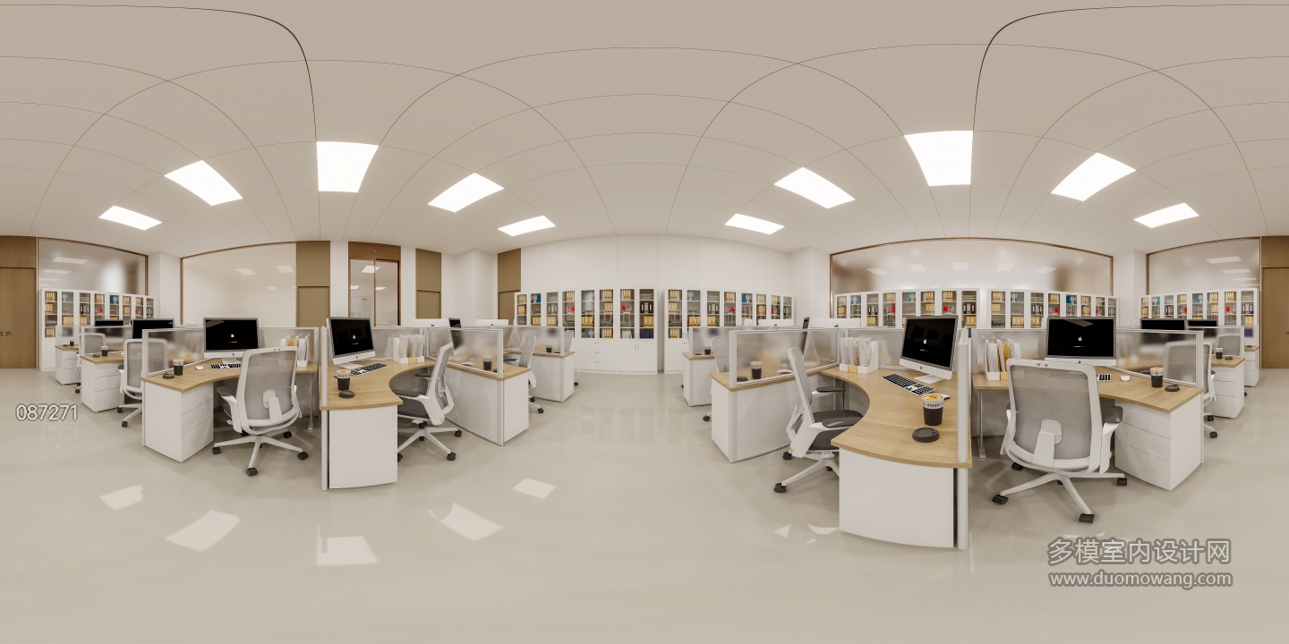 现代办公室全景