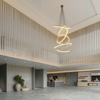 现代酒店大堂造型2