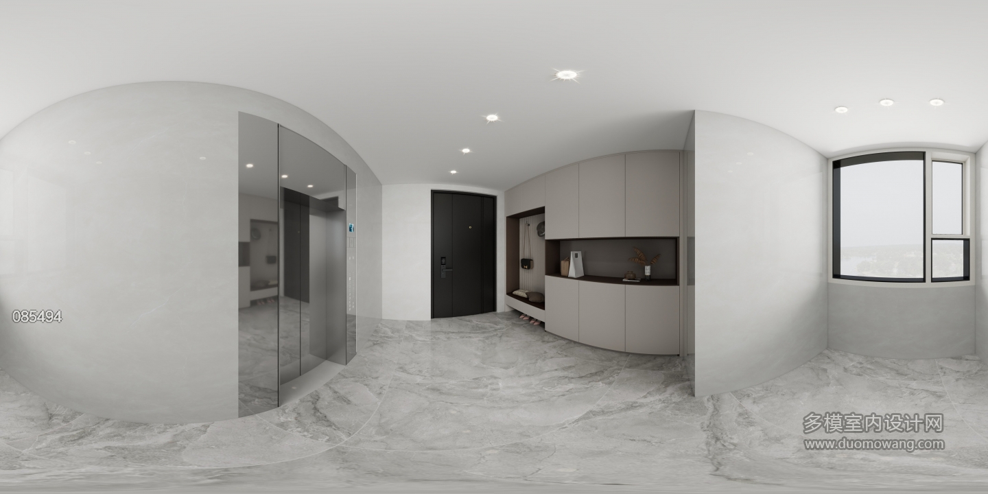 现代黑白灰-玄关