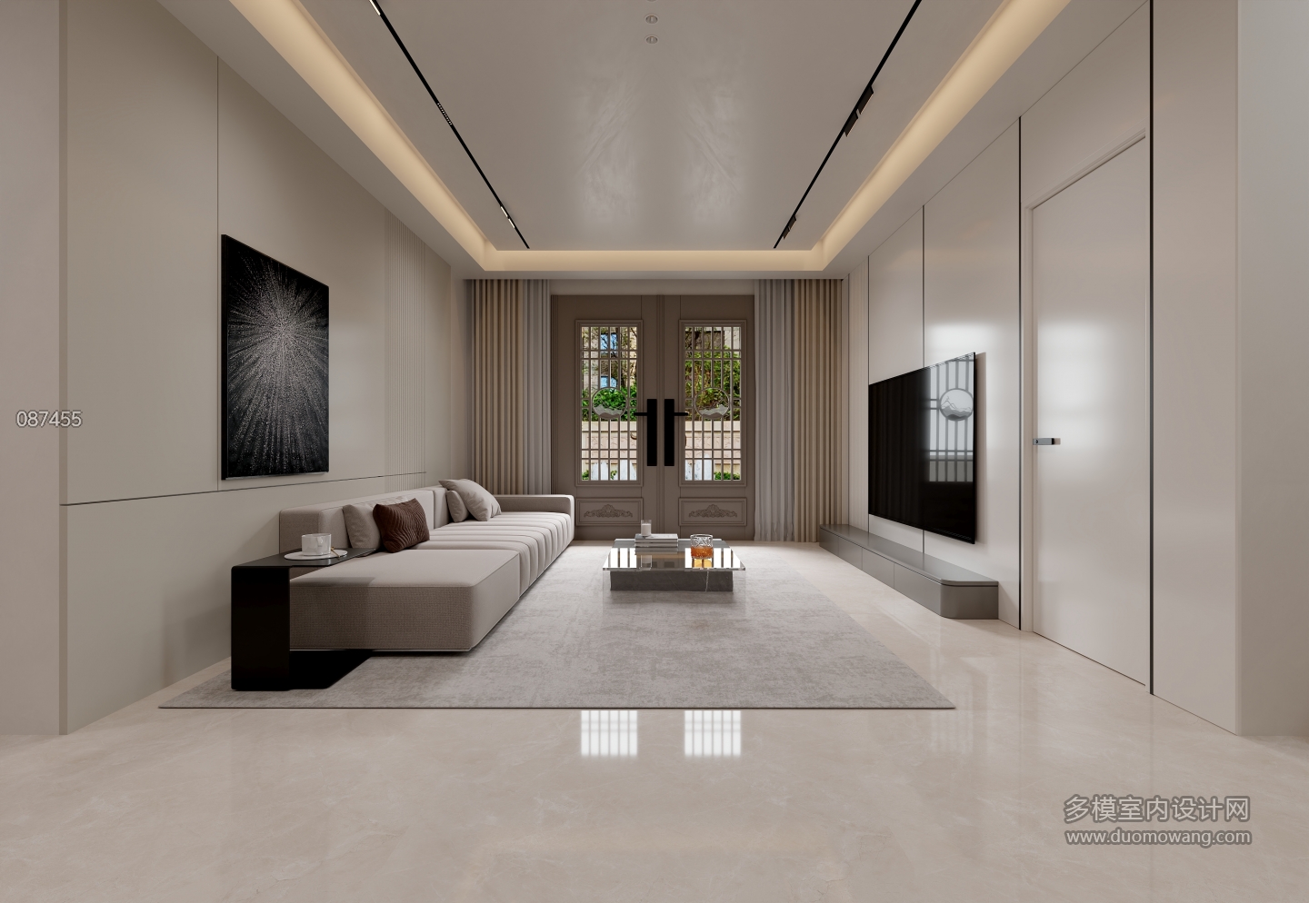 现代二层客厅特写_output