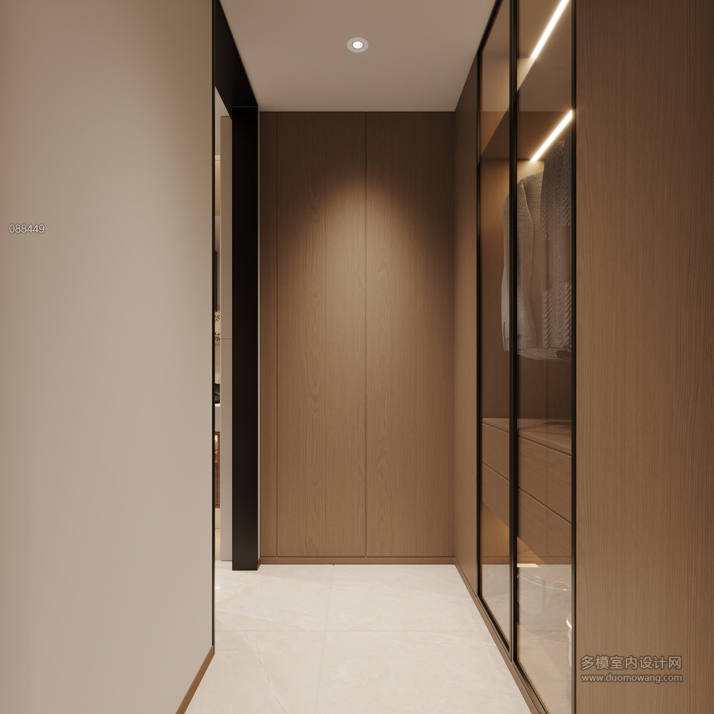 宋式美学一楼衣帽间