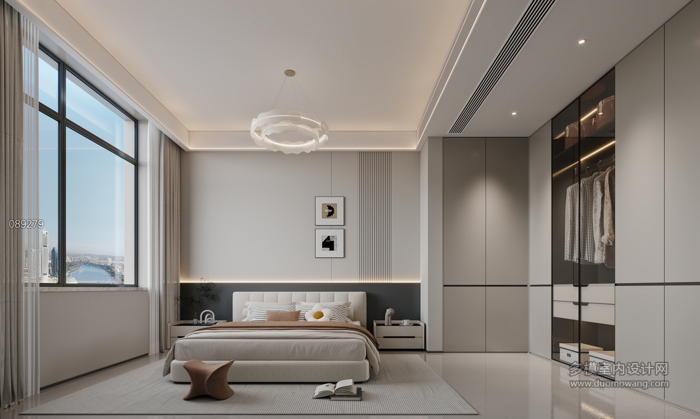 现代风格卧室特写