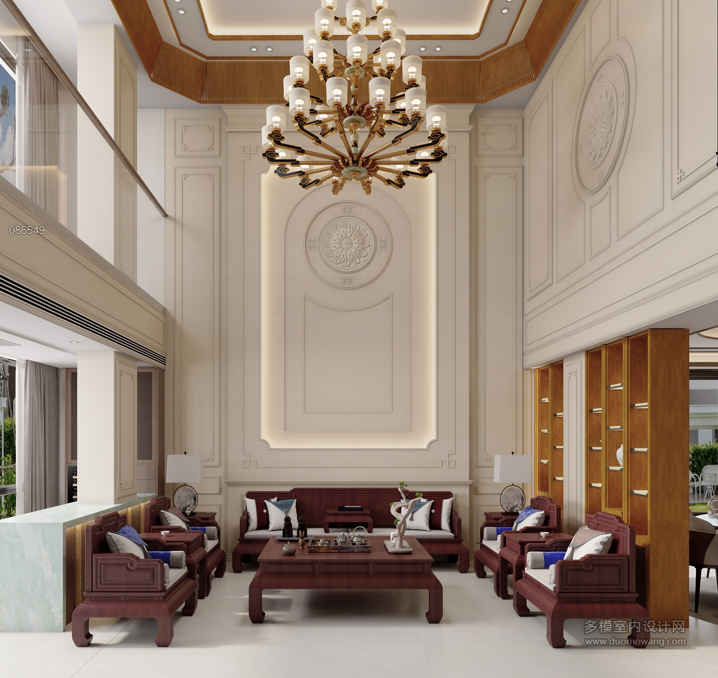 新中式 沙发墙 静态