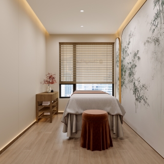 新中式艾灸馆针灸室静态