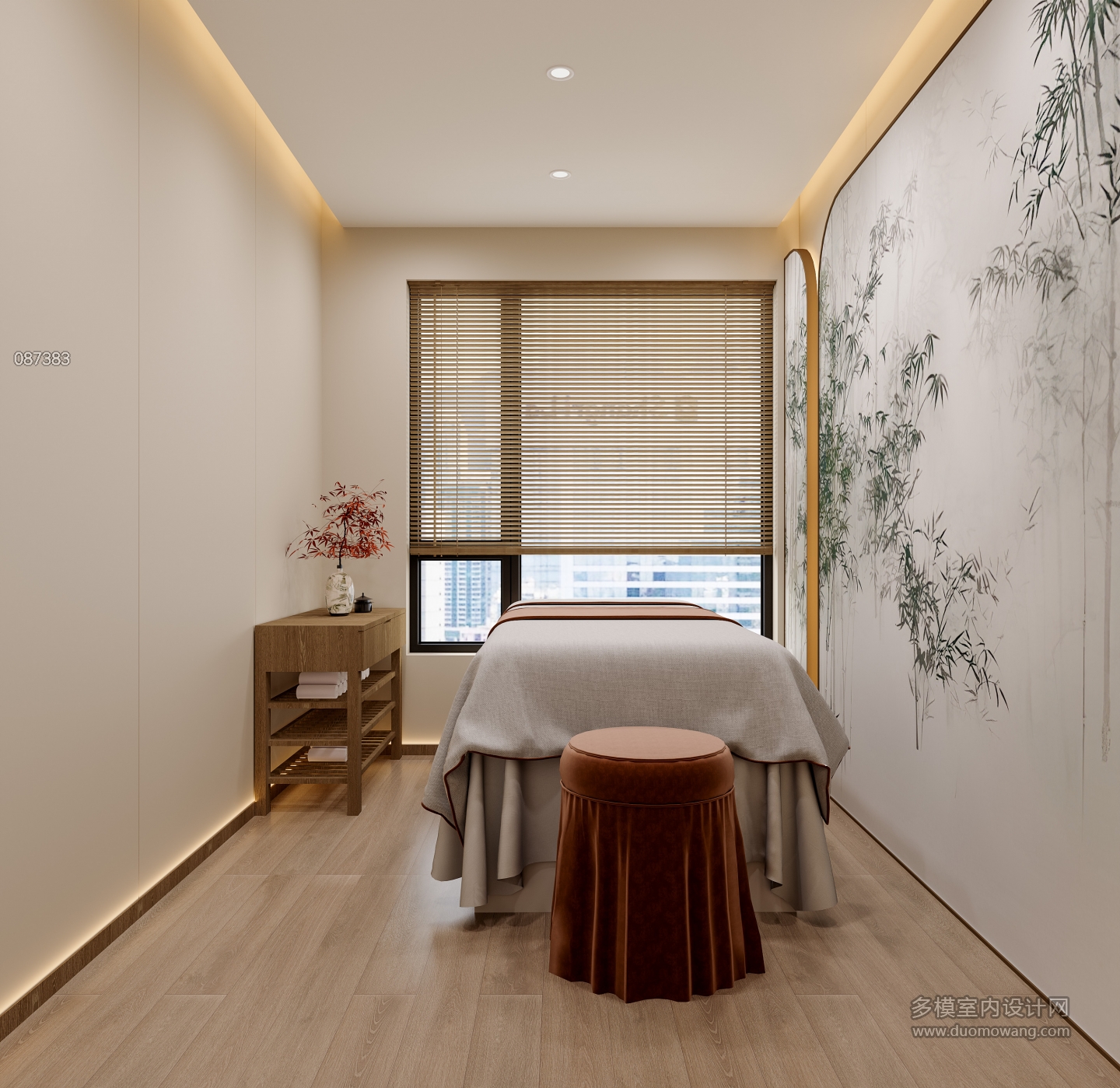 新中式艾灸馆针灸室静态