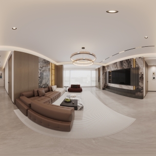 现代客餐厅全景