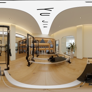 现代普拉提教室全景