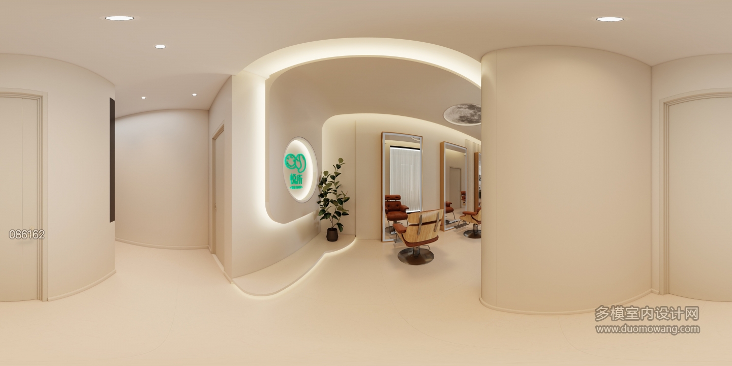 现代原木-美容院过道