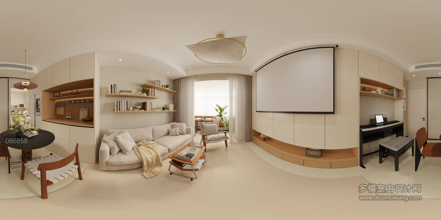 中古风客餐厅全景