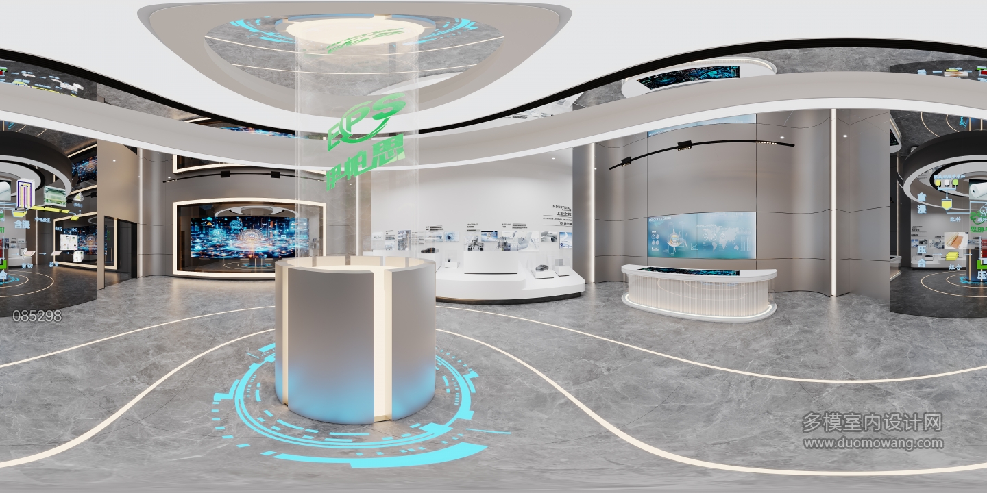 现代展厅全景