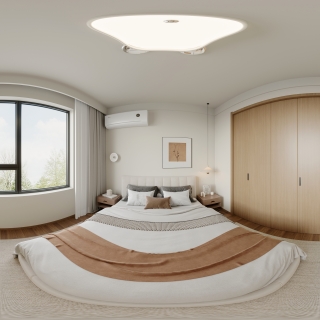 日式原木儿童房全景