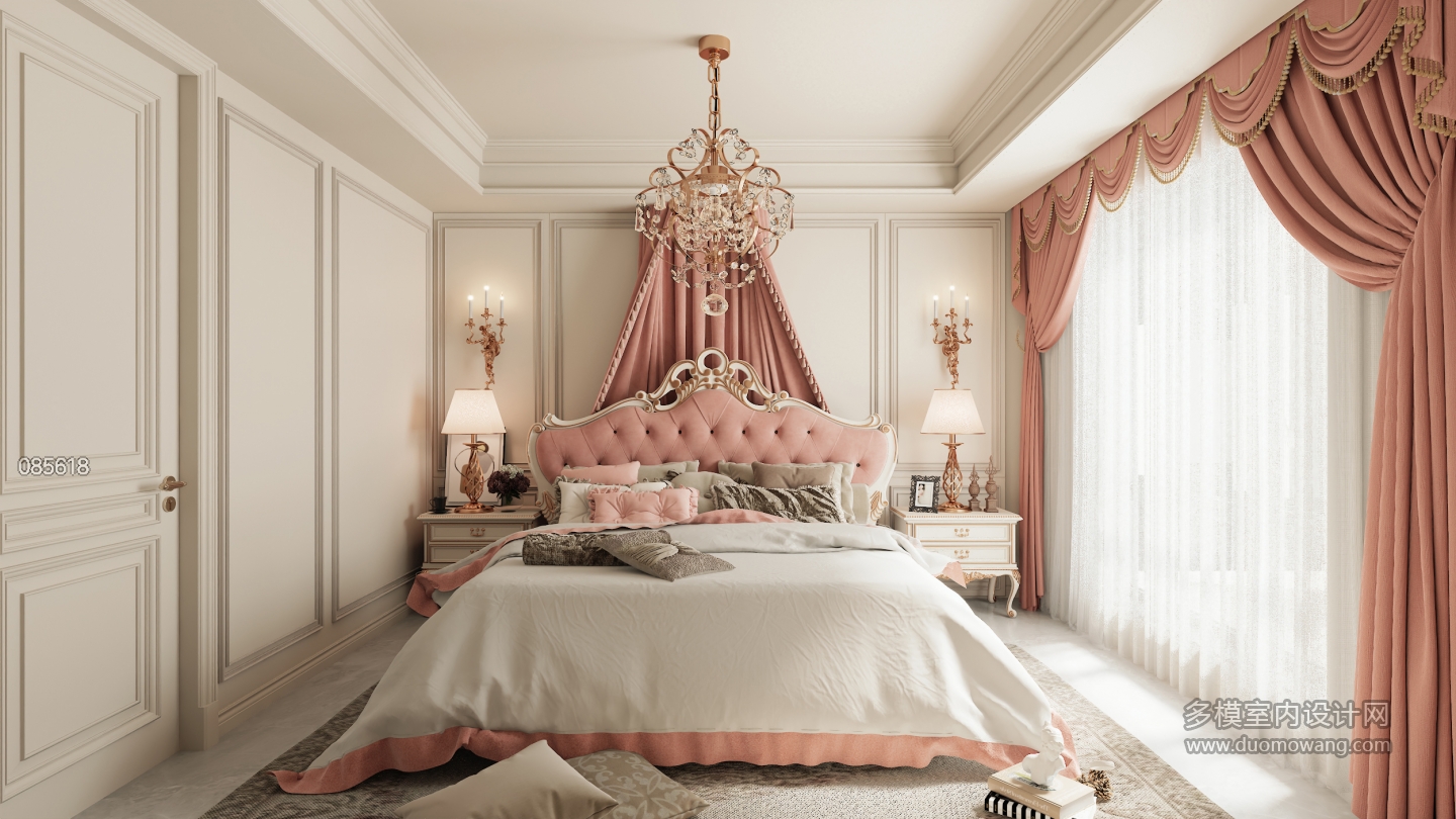 法式次卧室单张