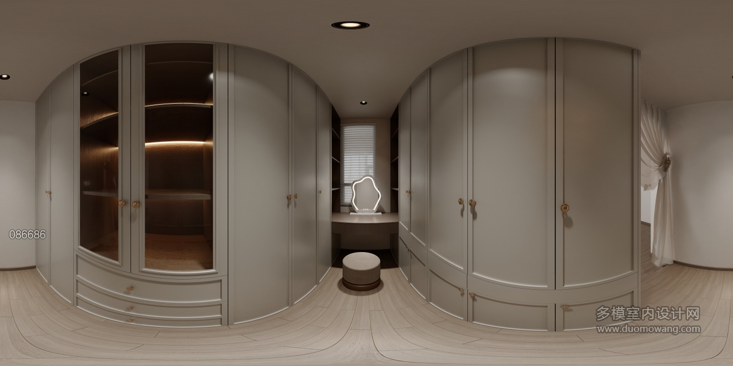 现代意式衣帽间