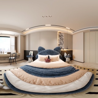 现代小孩房全景