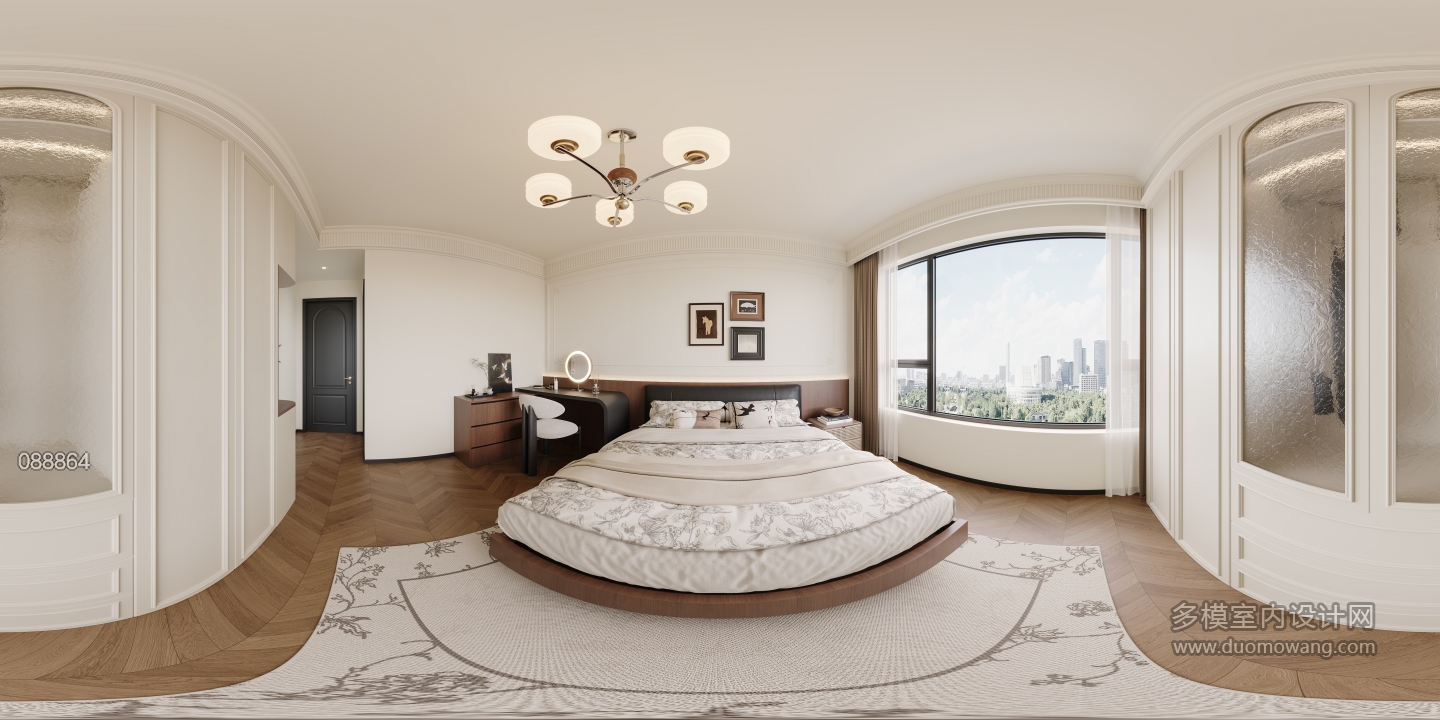 法式复古主卧360