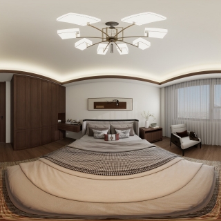 新中式二楼主卧