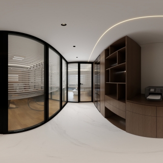 现代办公室过道