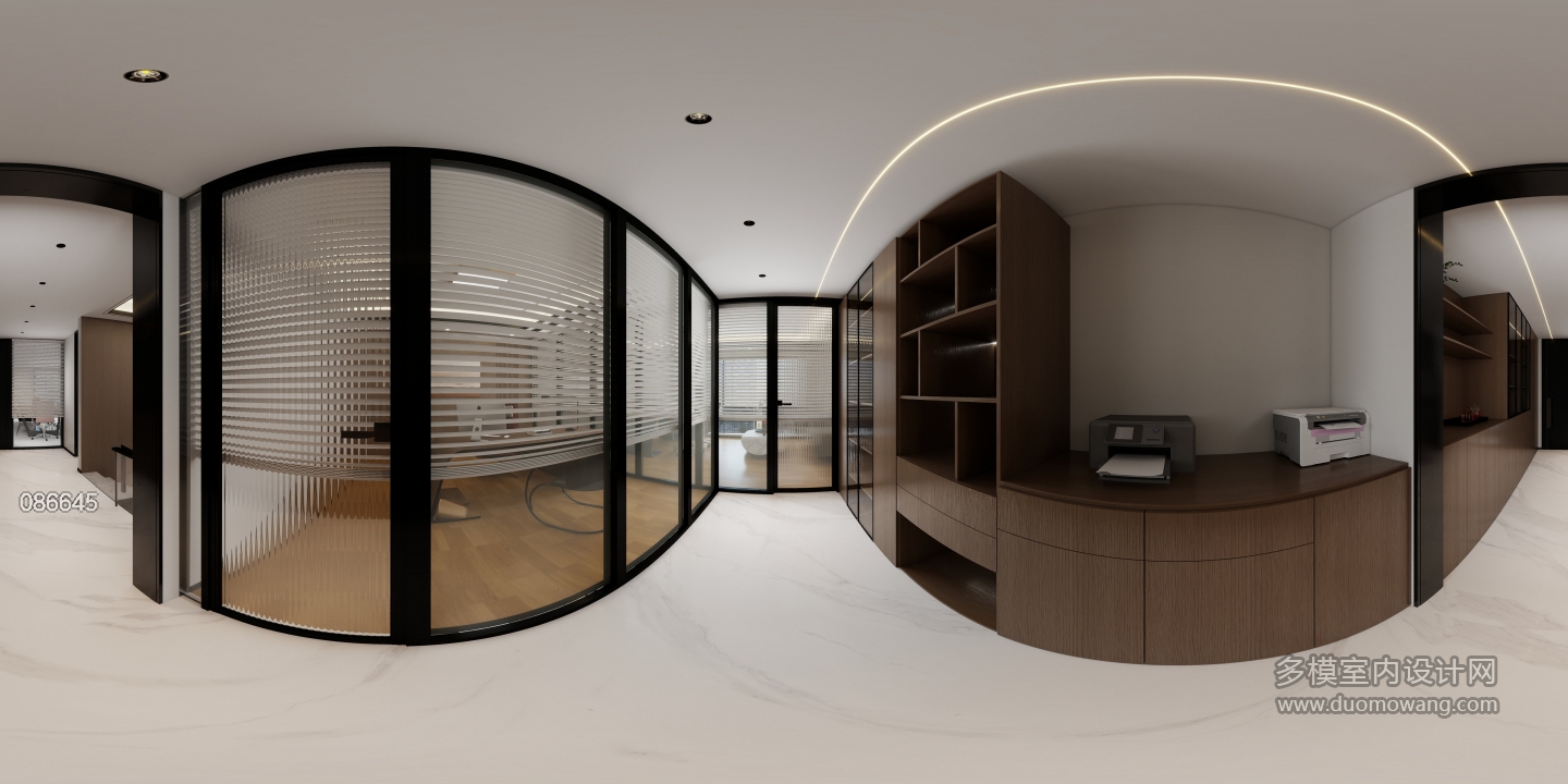 现代办公室过道