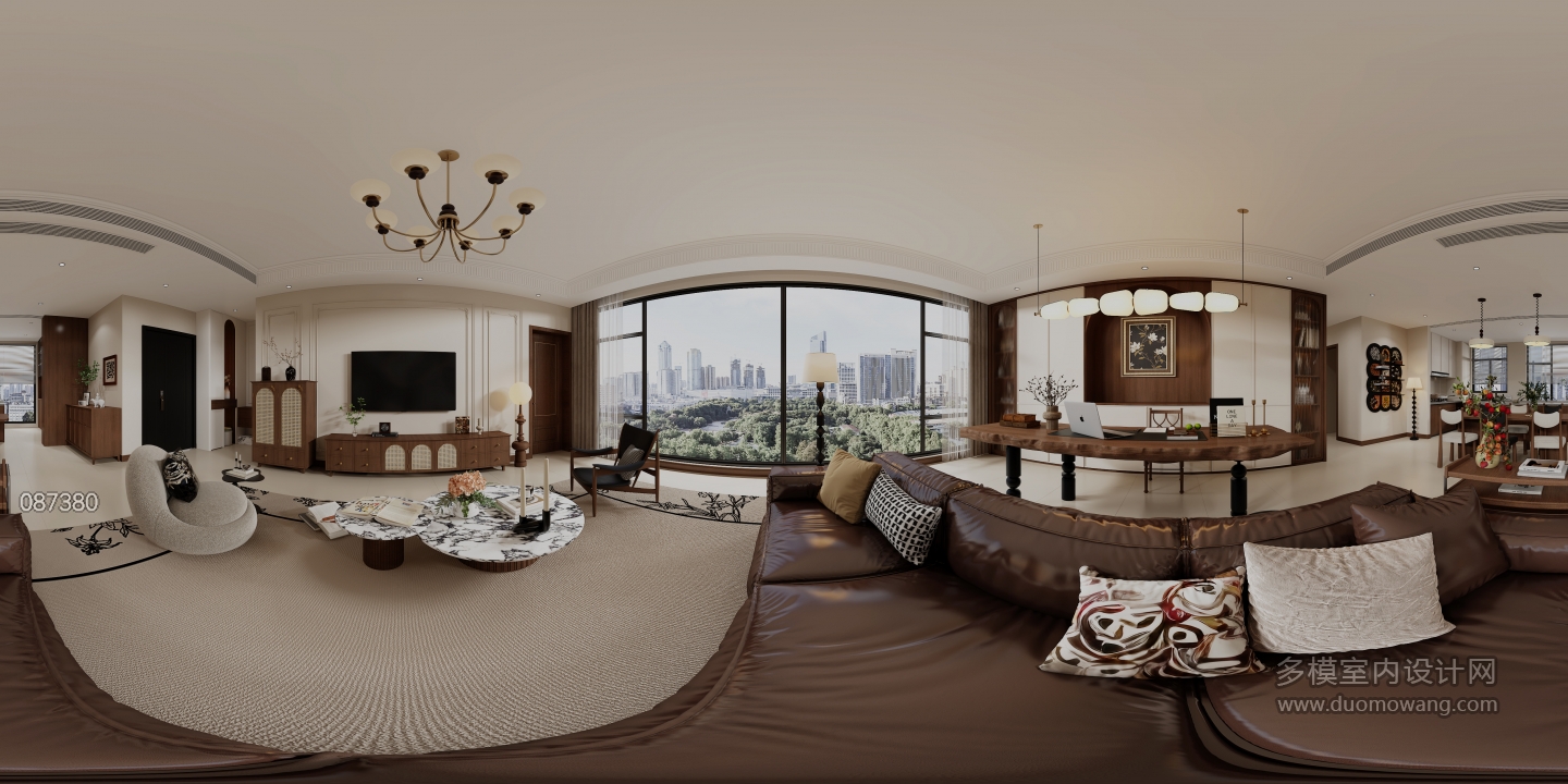 中古风客厅全景