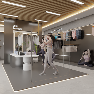 现代服装店