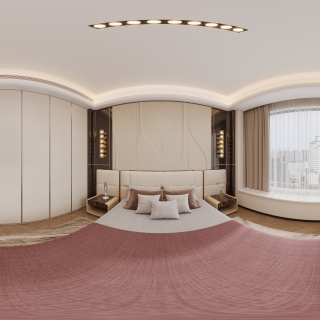 现代主卧全景