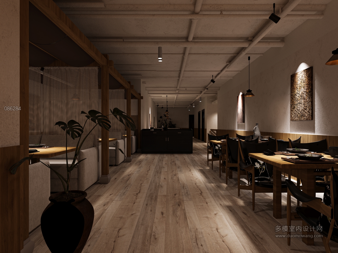 山野风餐厅全景2静态1