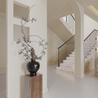 法式奶油一层走廊