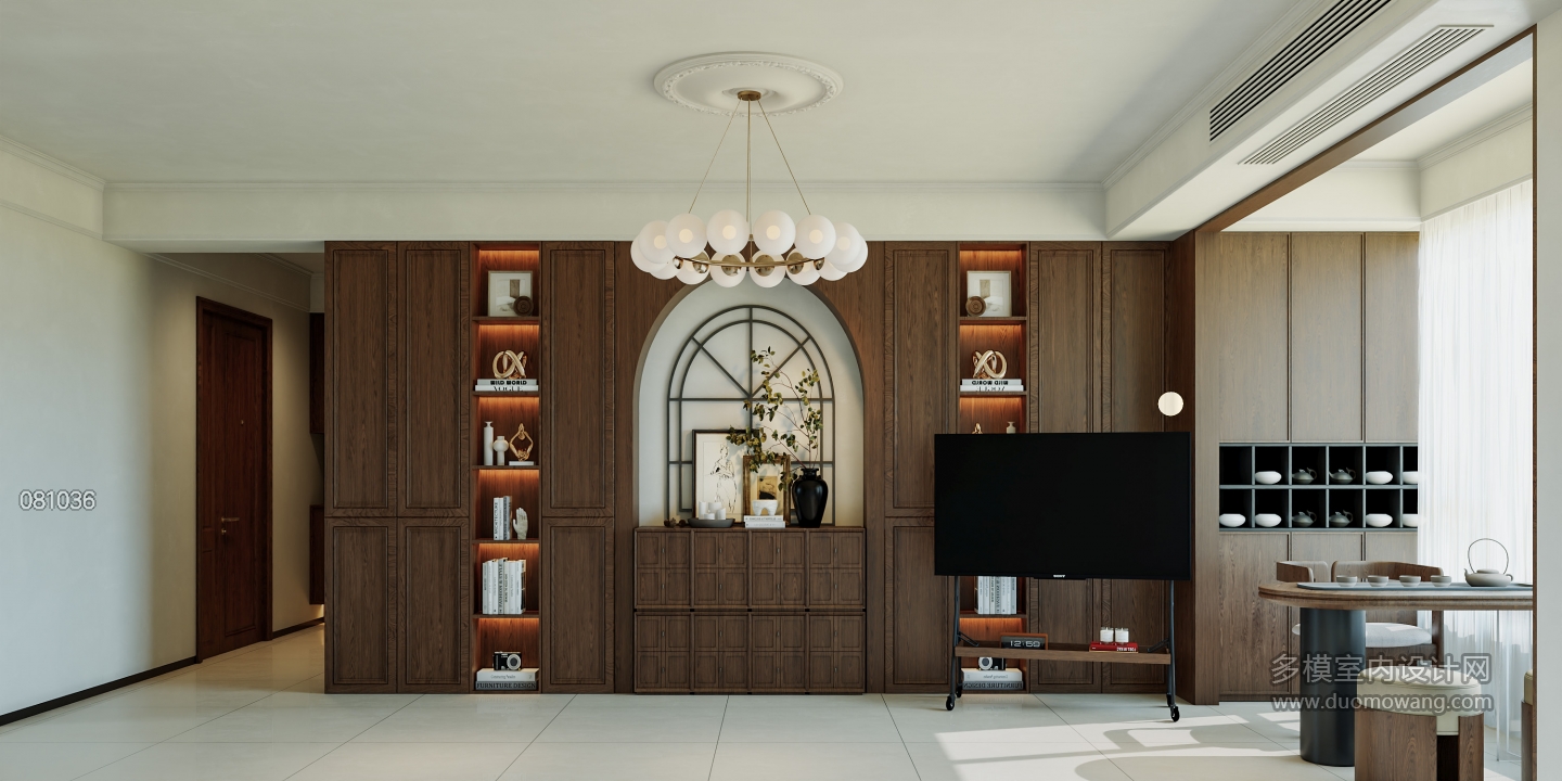 中古风电视背景墙