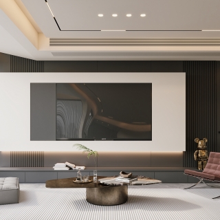 现代电视背景特写