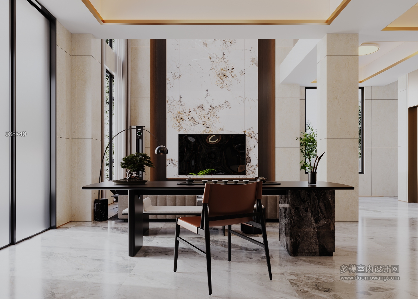 现代电视背景墙