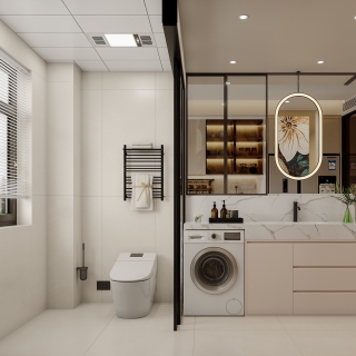 现代-卫生间特写1