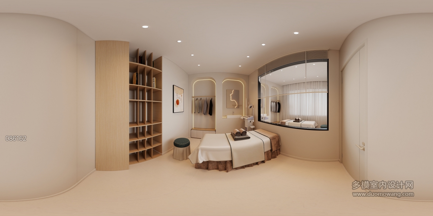 现代原木-美容院单人VIP室