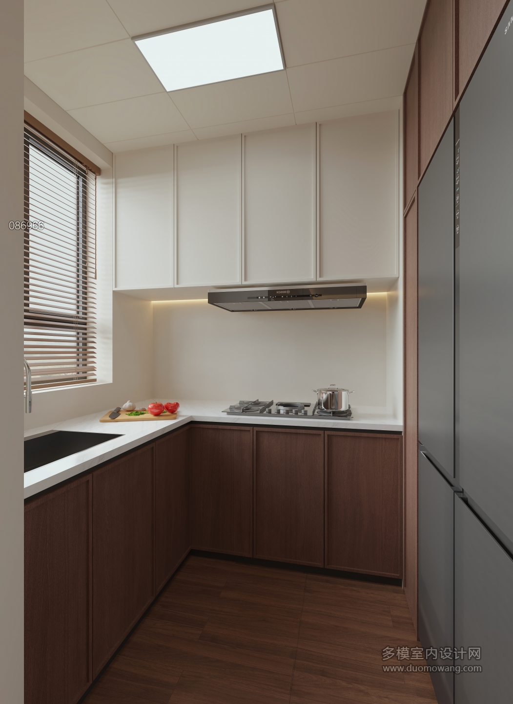 现代 厨房 单张