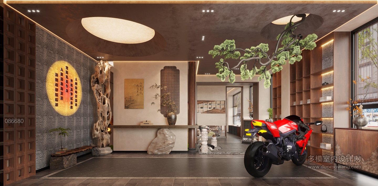 新中式入户前庭