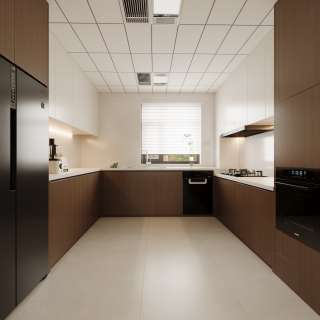 现代中古厨房单张