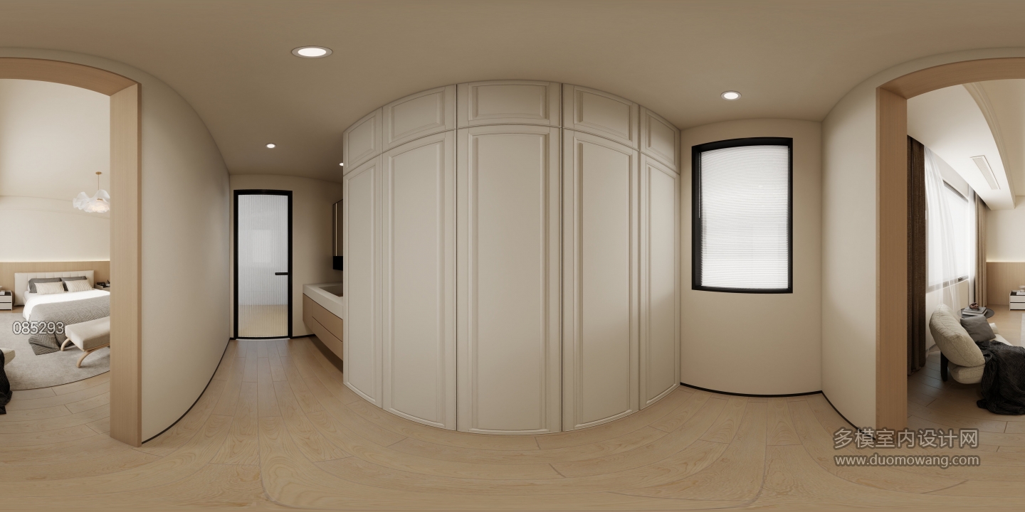 原木三楼主卧干区