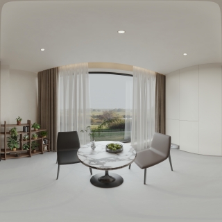 现代 意式 阳台 全景