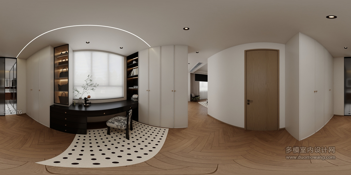 二楼法式衣帽间