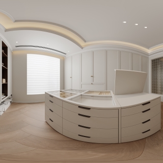 4楼主卧室衣帽间全景