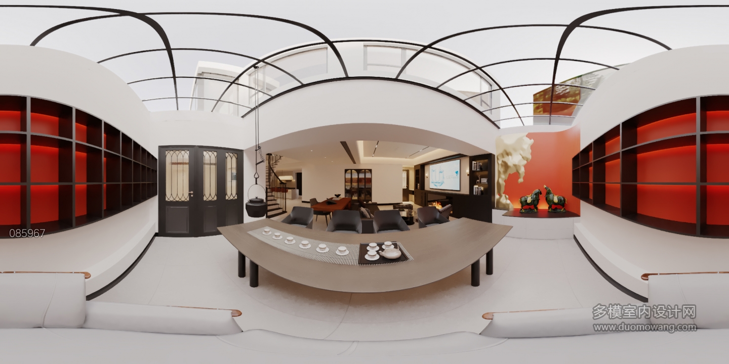 美式负一层茶室 (1)