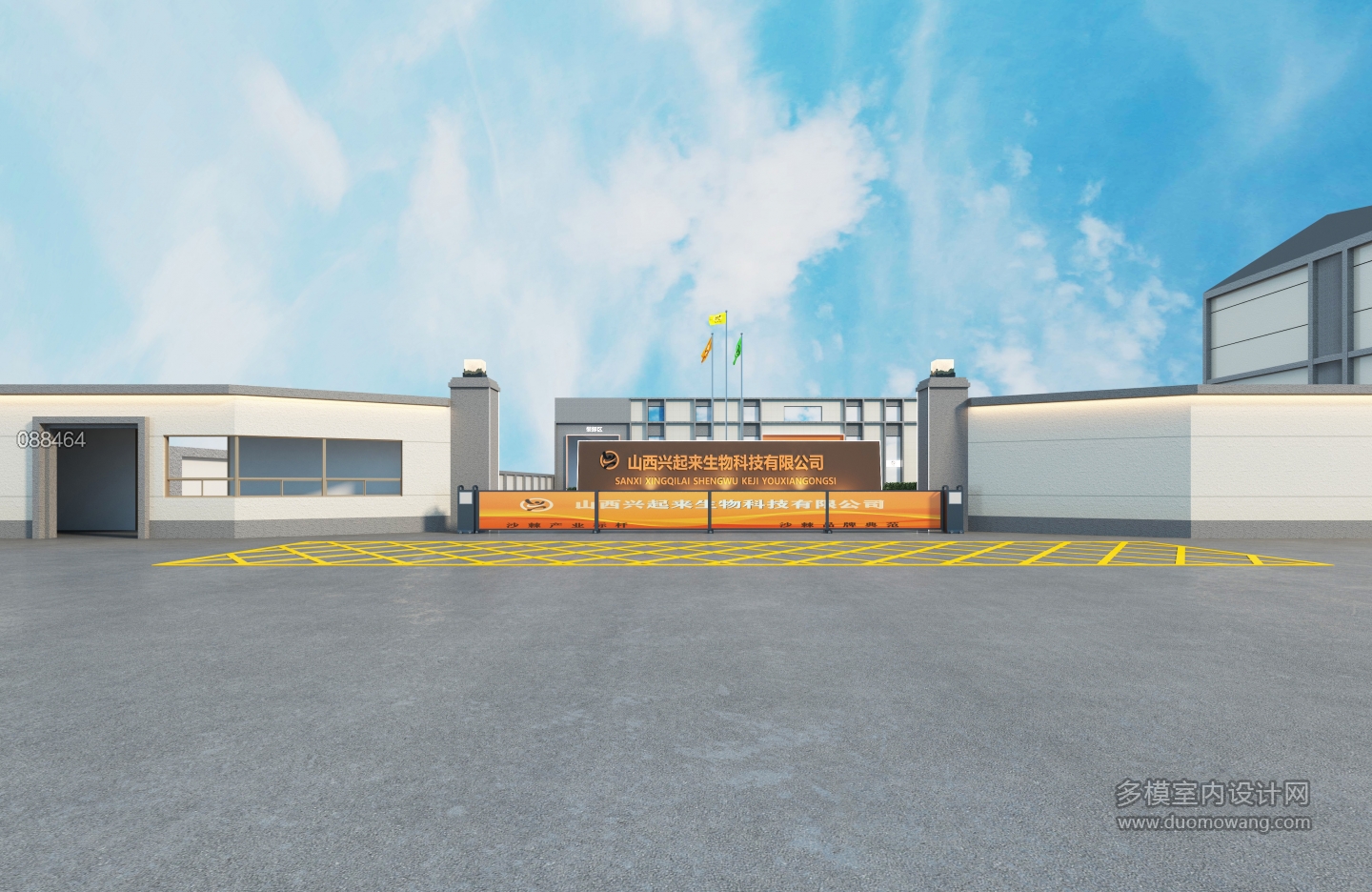 现代门口建筑 (2)