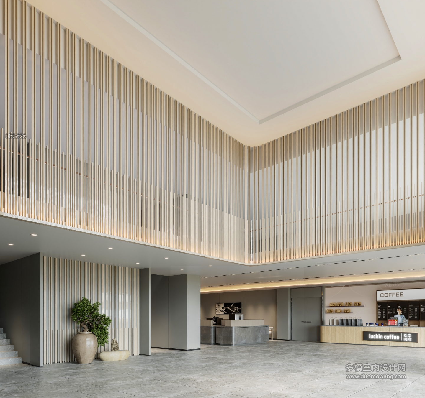 现代酒店大堂造型4