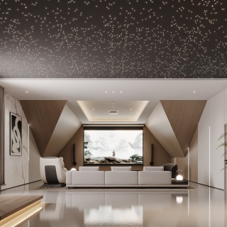 现代风格家庭影院特写