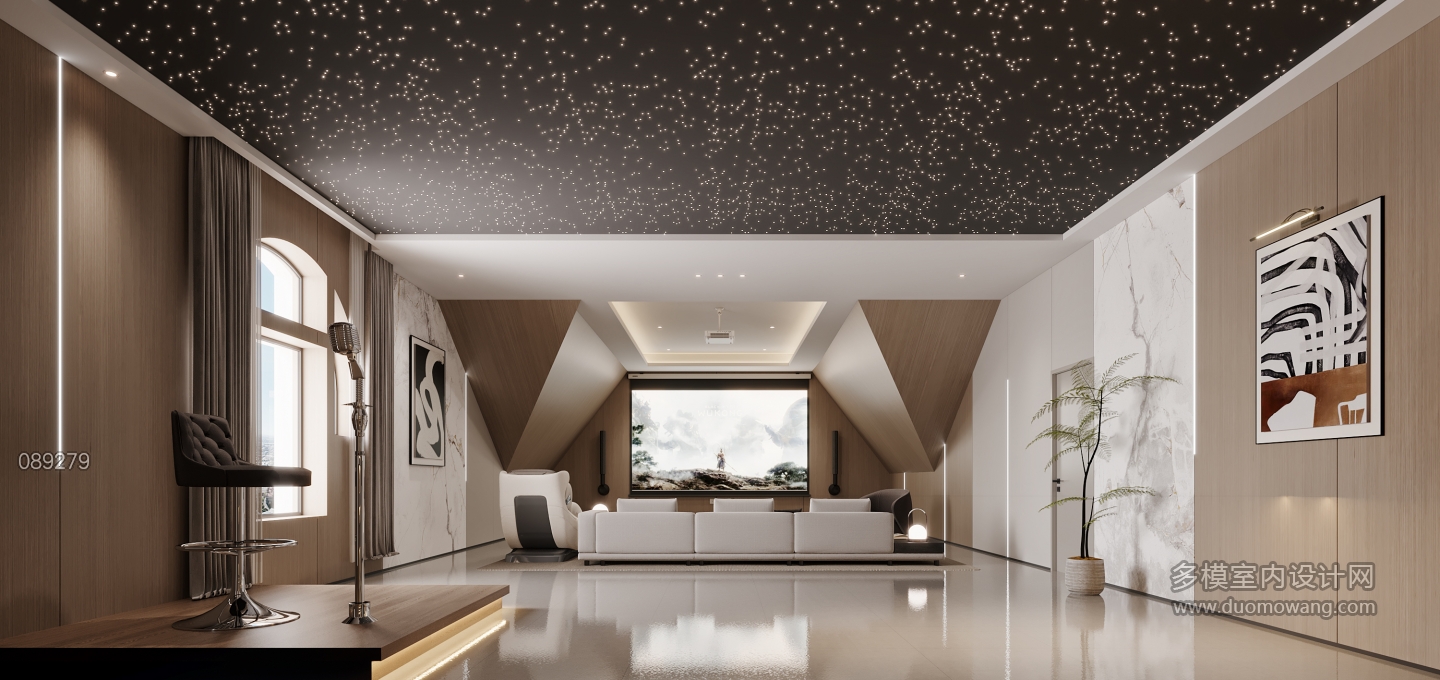 现代风格家庭影院特写