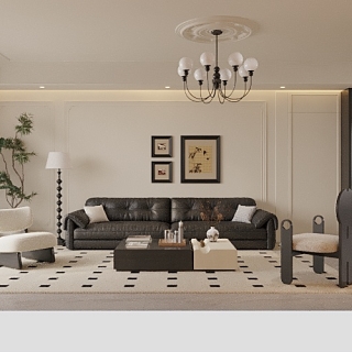 法式沙发背景小图