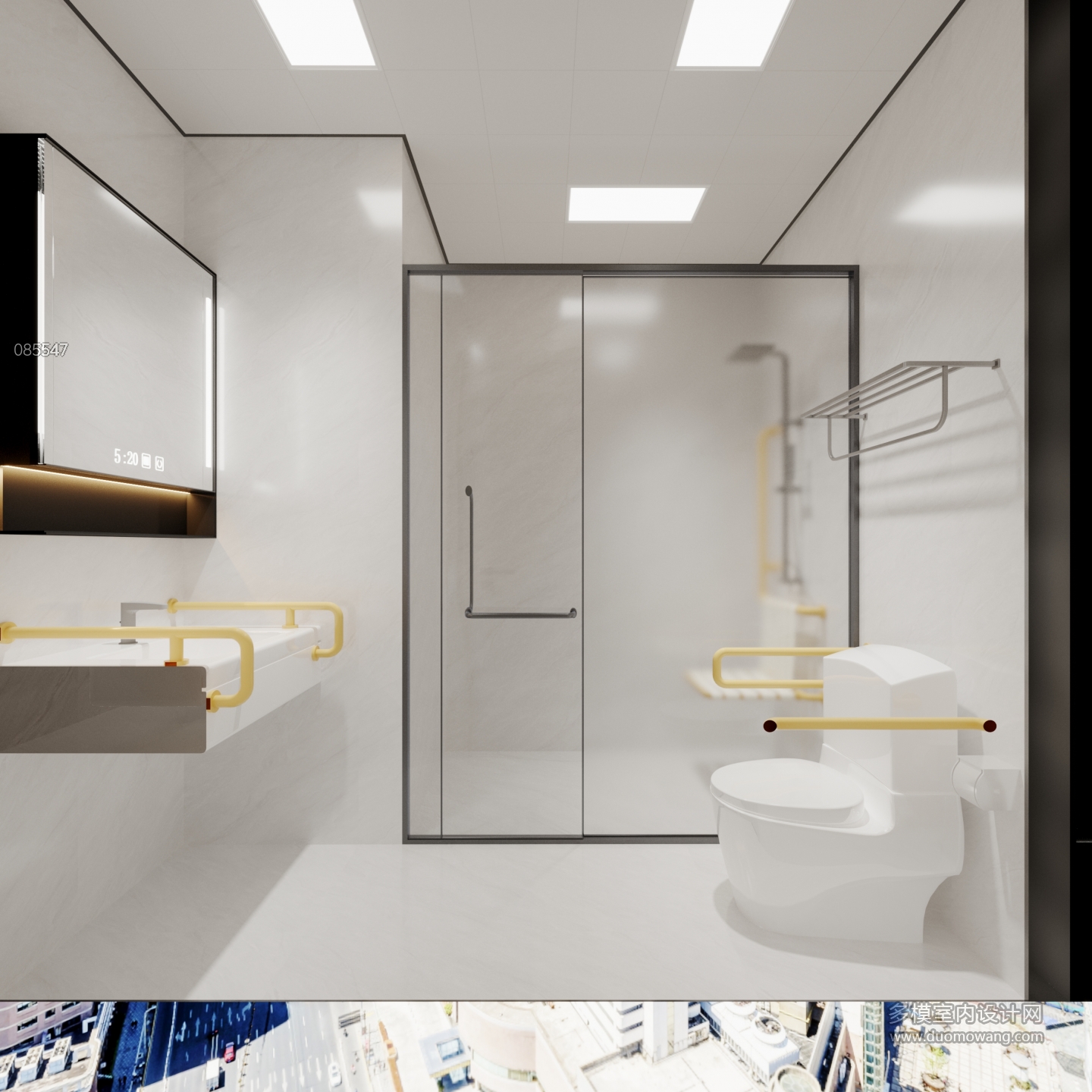 现代医院卫生间