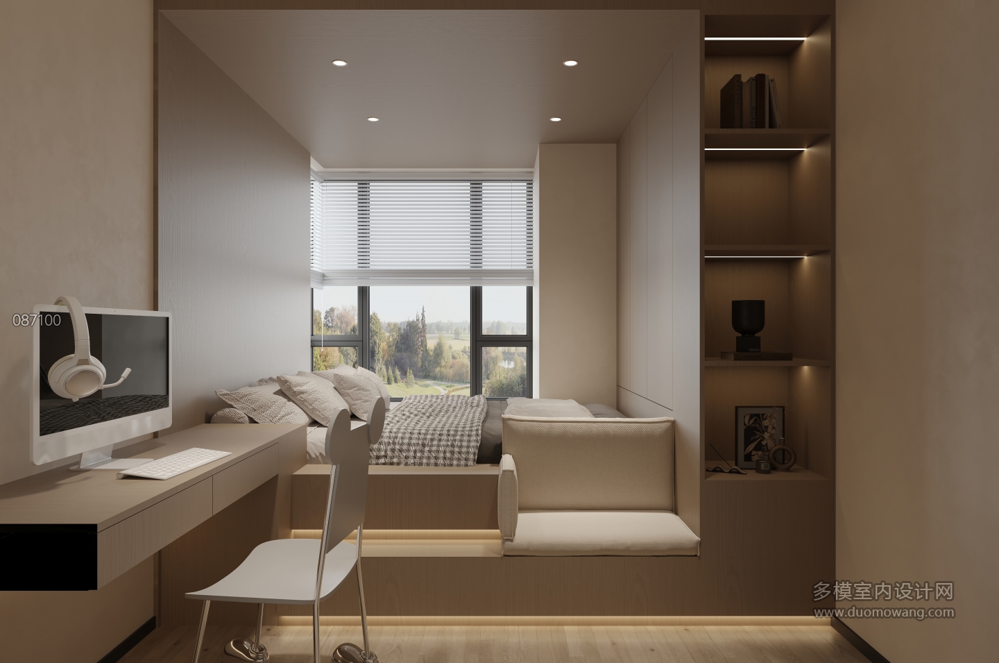 现代 次卧 单张